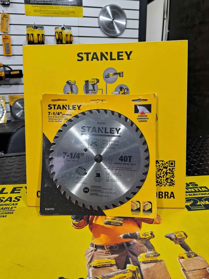 Disco de Sierra Circular Stanley STA7757 (7-1/4" – 40 Dientes)