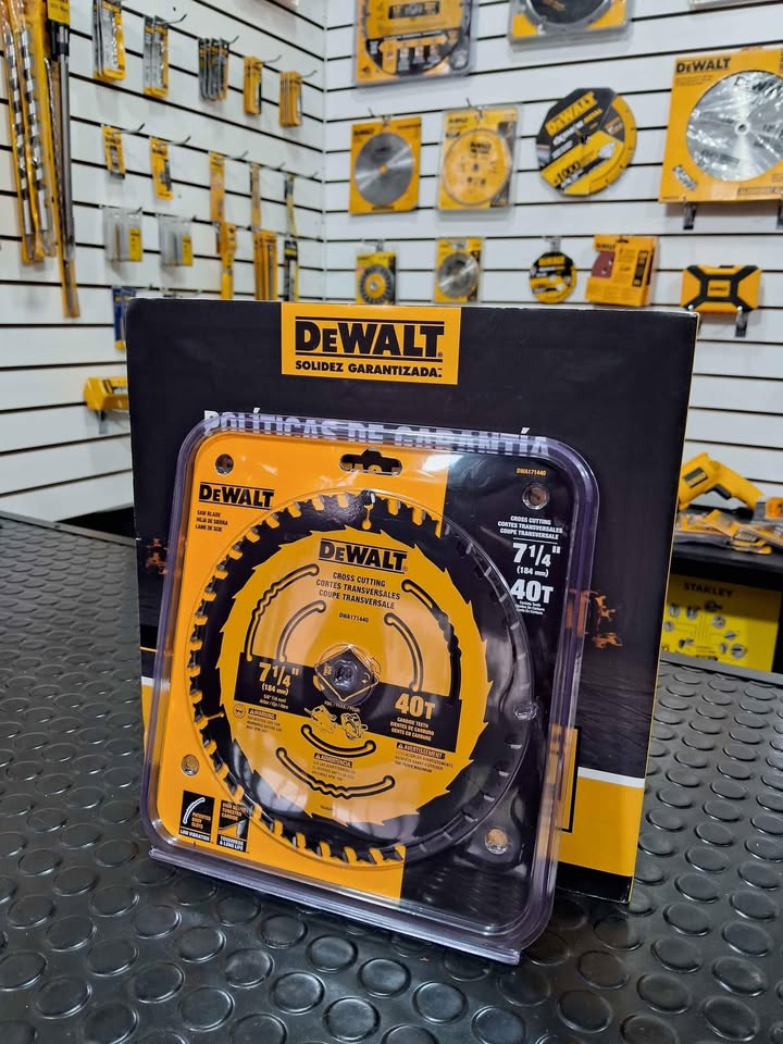Disco de Sierra Circular DeWalt DWA171440 de 7-1/4" con 40 Dientes