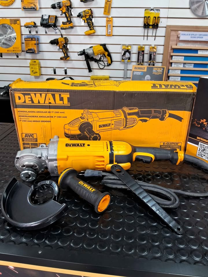 Esmeriladora Angular DeWalt DWE4577-B2C de 7" y 2700W