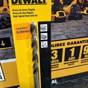 Broca de Acero Rápido Multisuperficie DEWALT DWA0800C (8 mm)